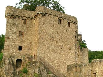 Oberburg (Hermannsbau) des Alten Schlosses Hohenbaden