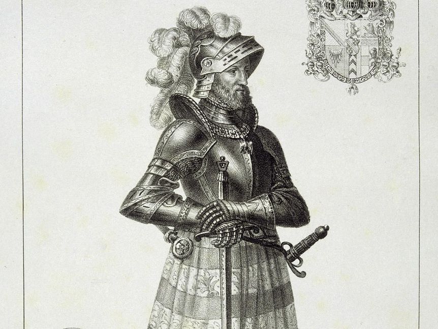 Bildnis Christoph I., Markgraf von Baden, Lithografie um 1820
