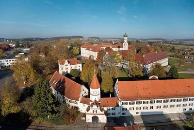 Kloster Schussenried, Luftaufnahme; Foto: Staatliche Schlösser und Gärten Baden-Württemberg, Achim Mende