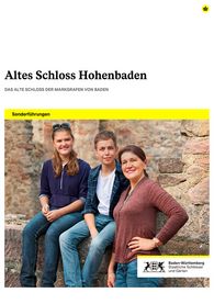Titelbild des Sonderführungsprogramms für das Alte Schloss Hohenbaden